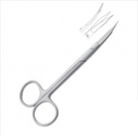Sheffield Fox Tonsillectomy Scissor Curved -20CM