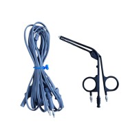 Non Sticky Suction Bipolar Clamp with Cable  Stander Size For Nose Surgery