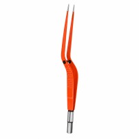 Non-Sticky Crooked Bipolar Forceps (18 cm)