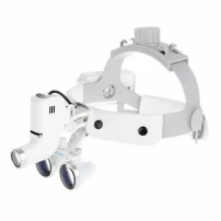 ENT & Dental Headlight LED Lamp with Loupes (One Battery & Charger)