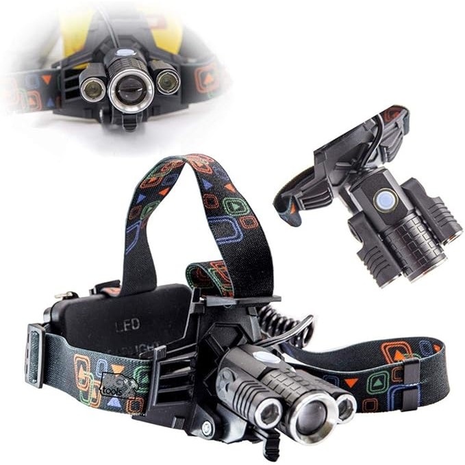 Glare HeadLamp 3 Led With Zoom