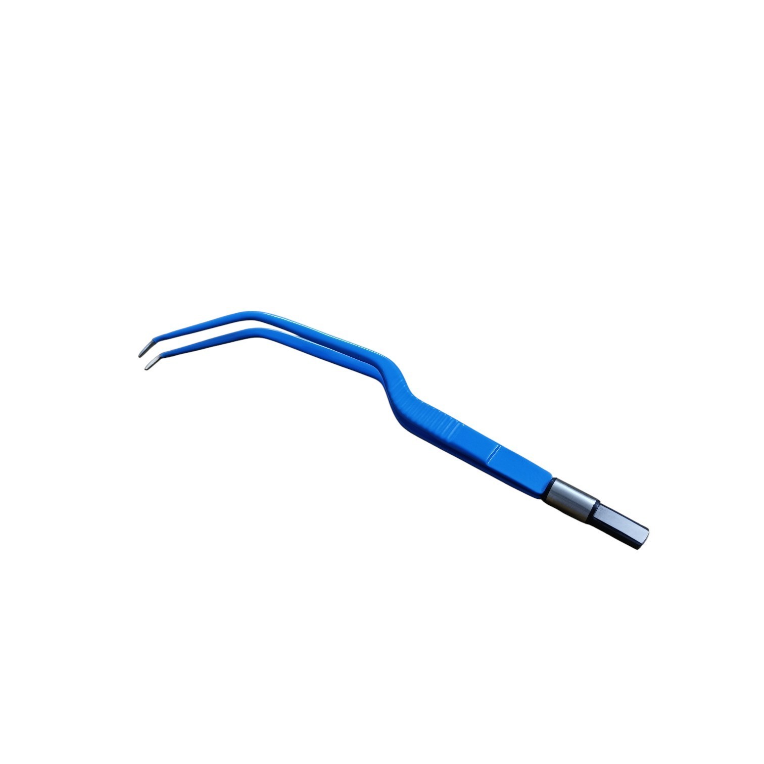 Reusable Bipolar Curved Forceps For Adenoidectomy - 20cm