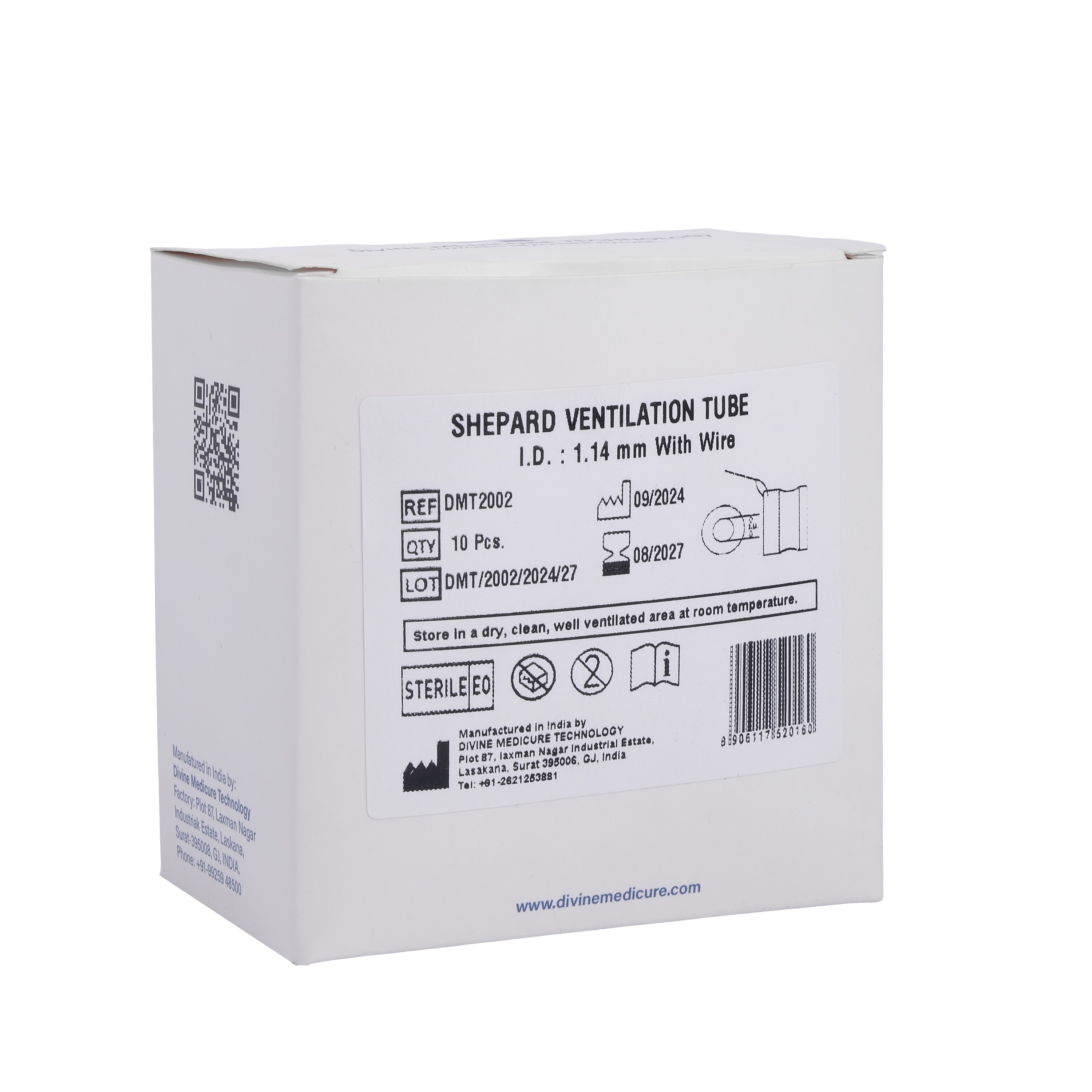 Grommet Tube with Wire for Ear Surgery – Pack of 10 (Indian)